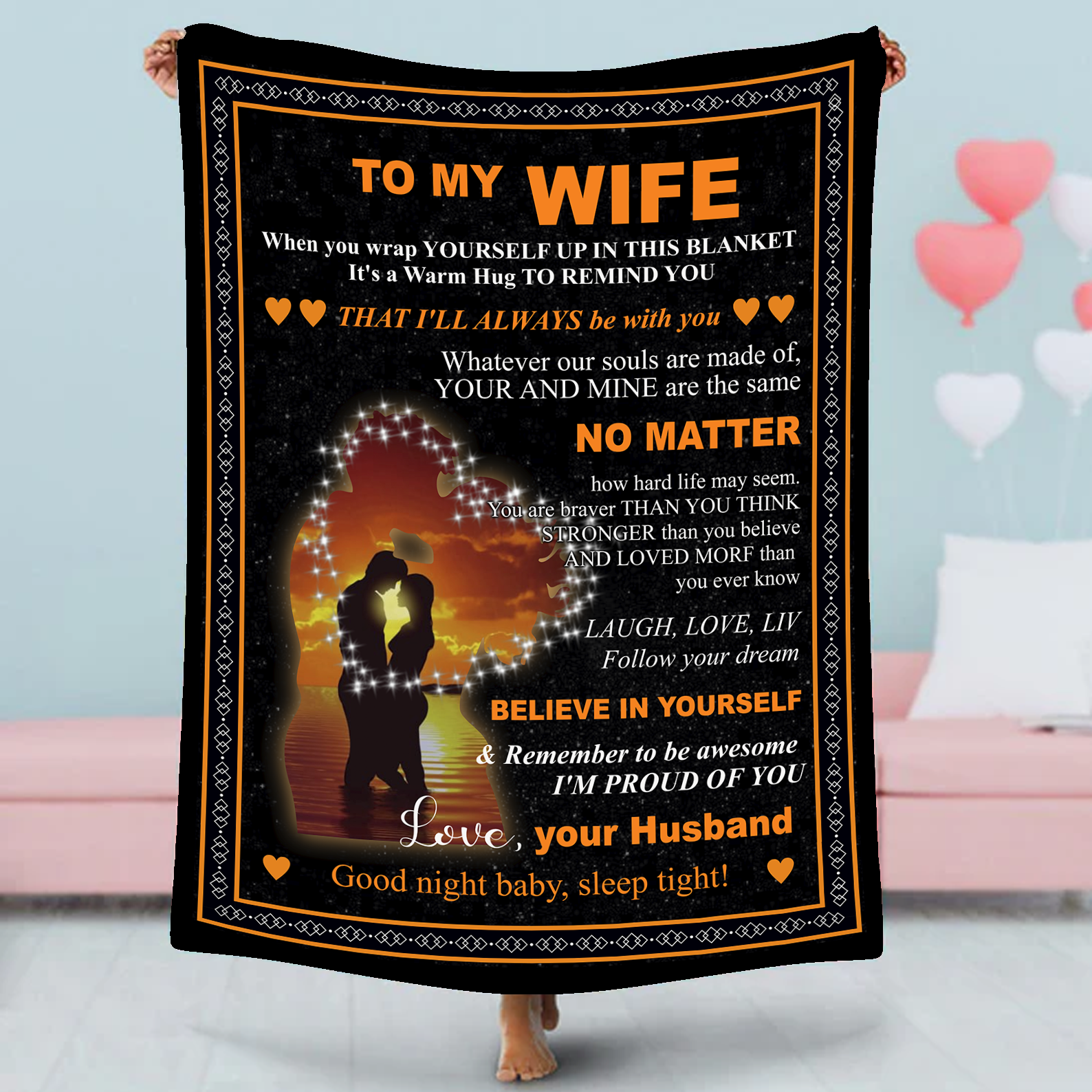 Blanket "For my wife"