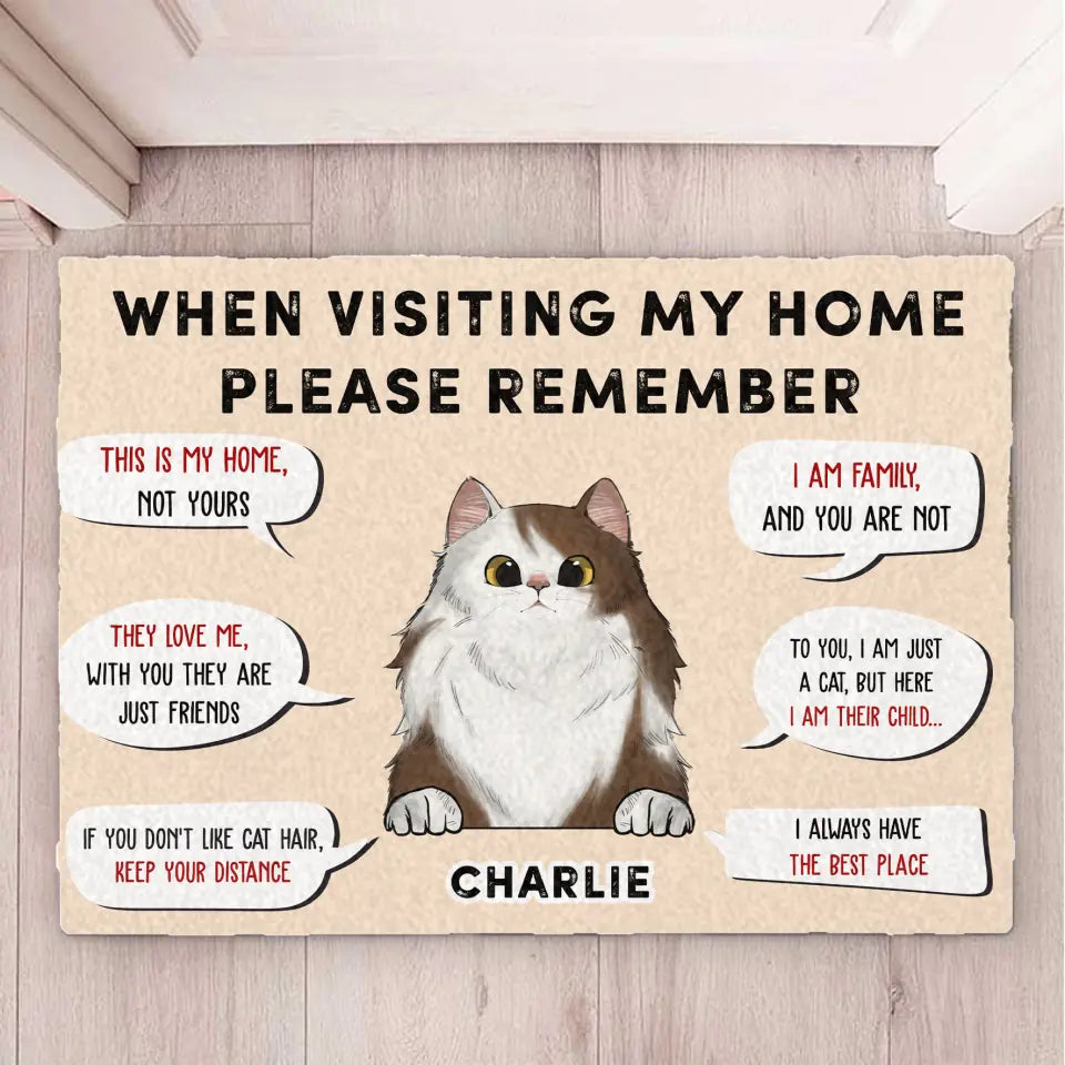 When Visiting My Home Please Remember