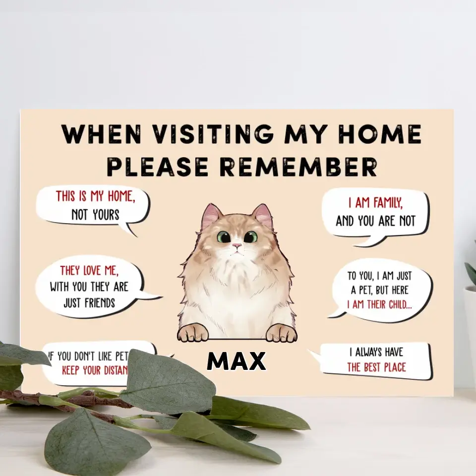 When Visiting My Home Please Remember