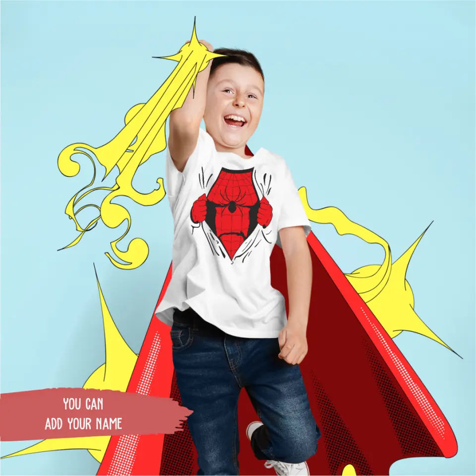 Kid's Spider Defender In Shirt