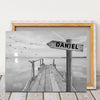 Photo On Canvas - Road Sign With Children's Names