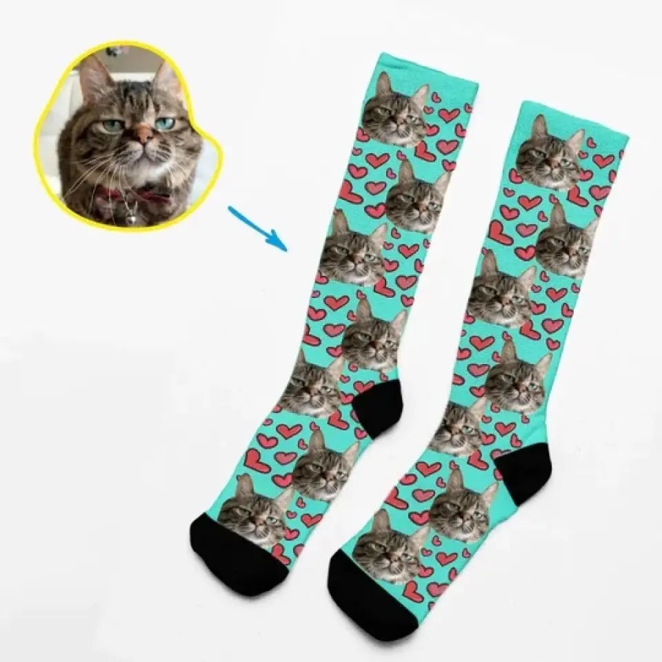 Warm Patterns - Socks With Your Photo