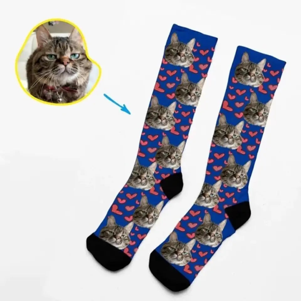 Warm Patterns - Socks With Your Photo