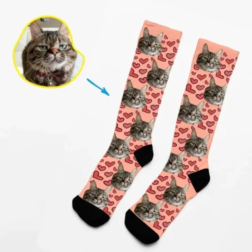 Warm Patterns - Socks With Your Photo