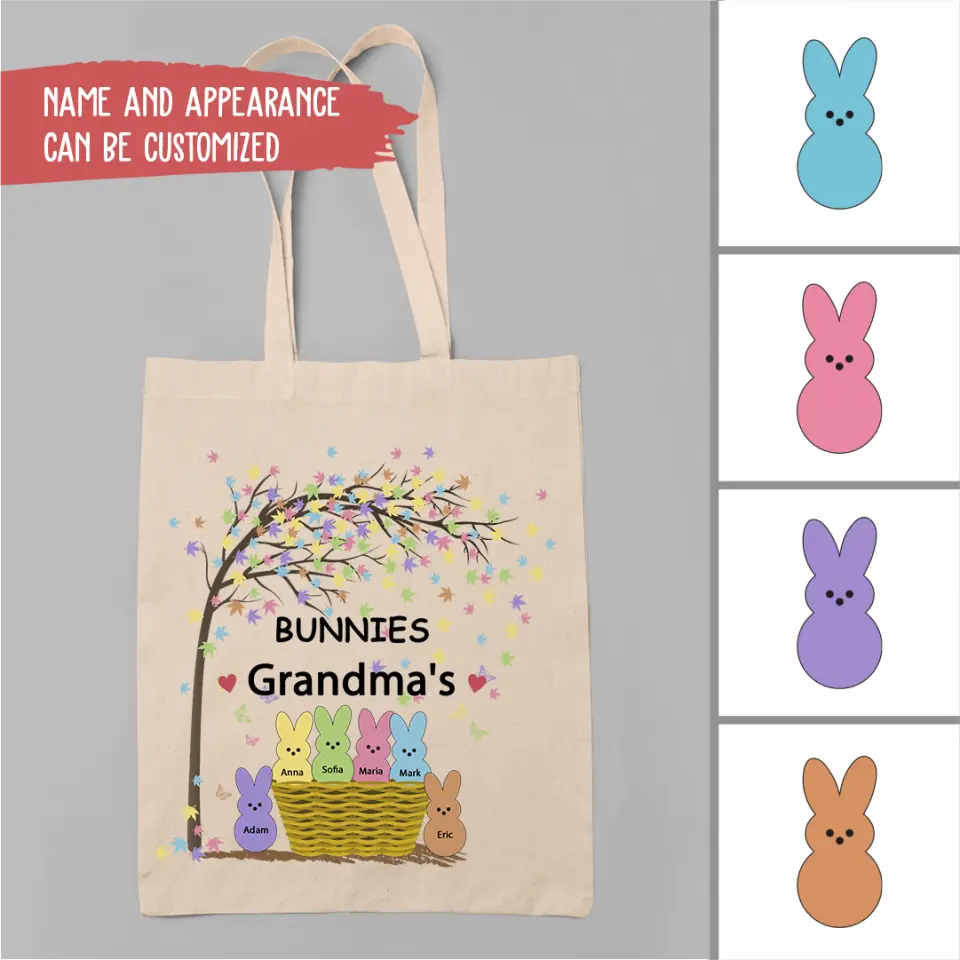 Tote Bag - Grandma's Bunnies