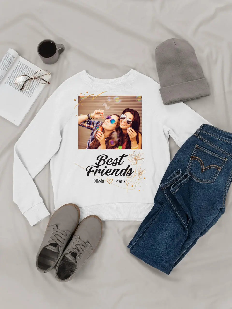 Best Friends - T-Shirt With Your Own Photo