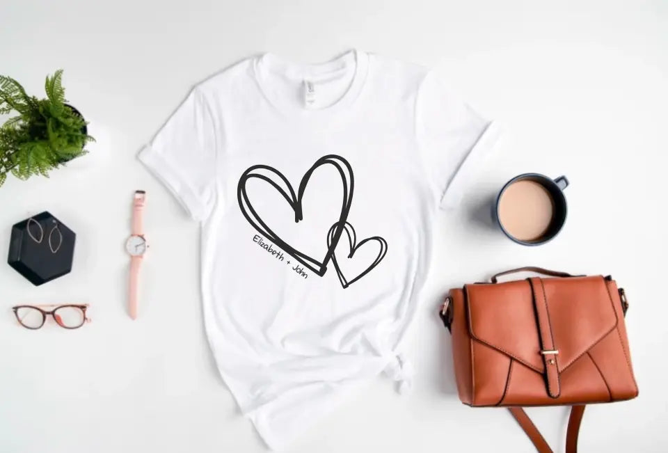 T-Shirt - In Love Hearts