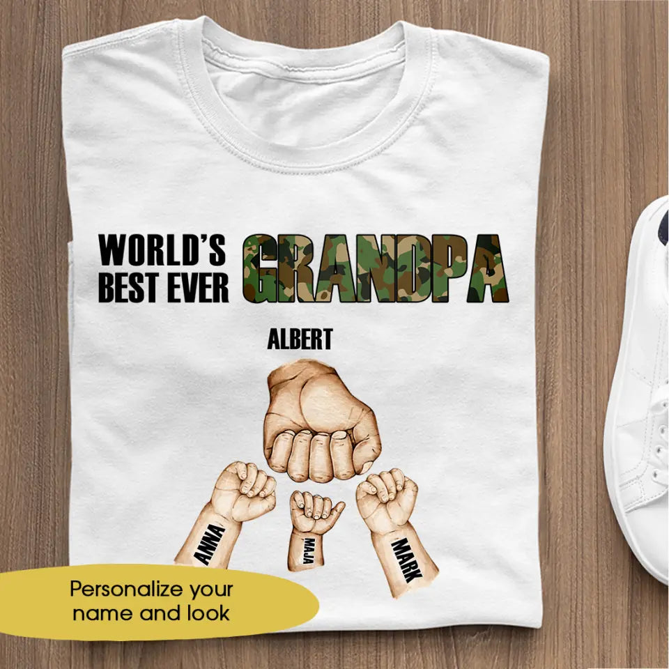 T-Shirt -  World’s Best Grandpa Ever