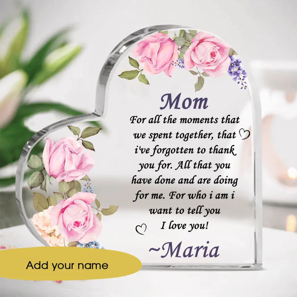 Acrylic glass - Mom For All The Moments