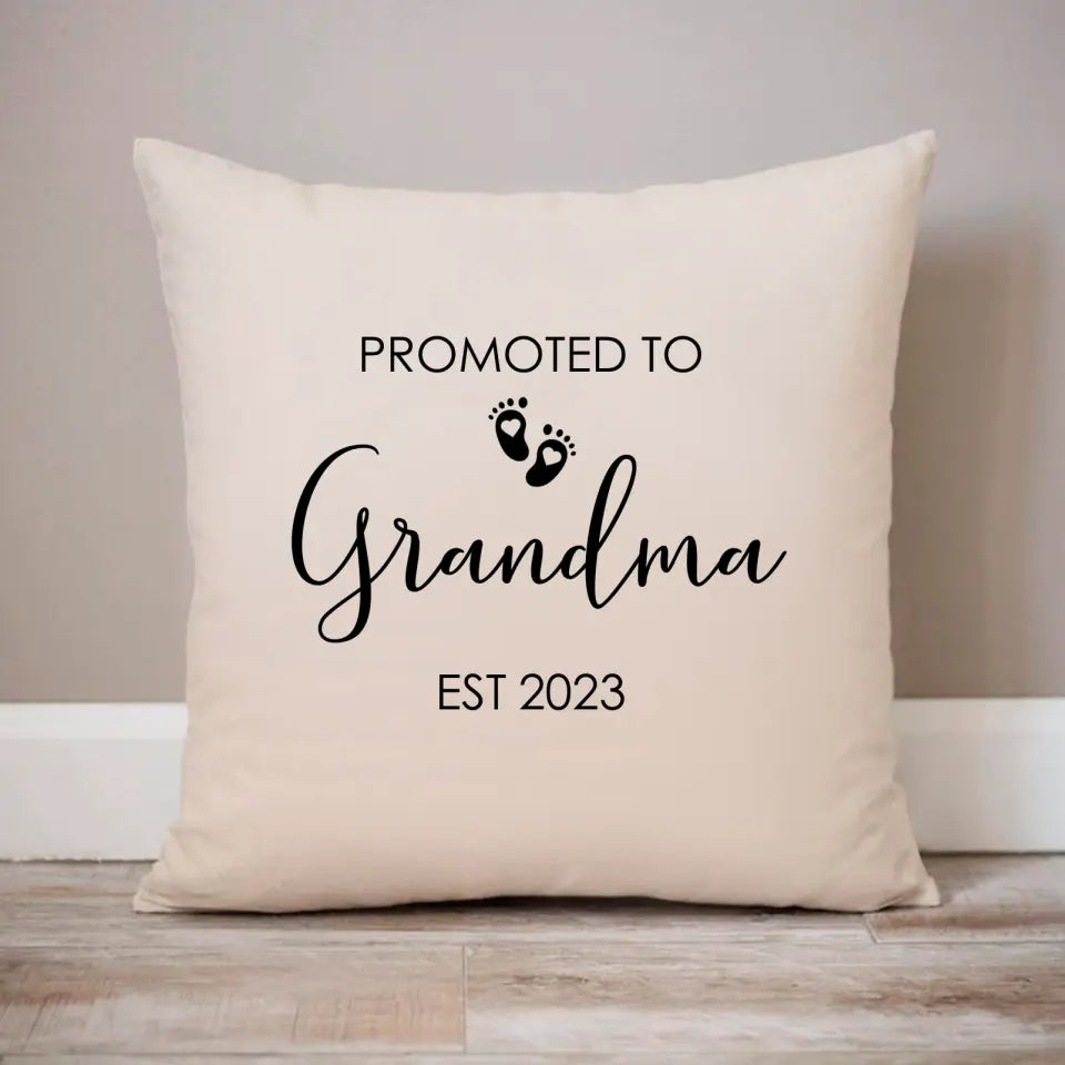 Pillow Case -  Promoted To Grandma