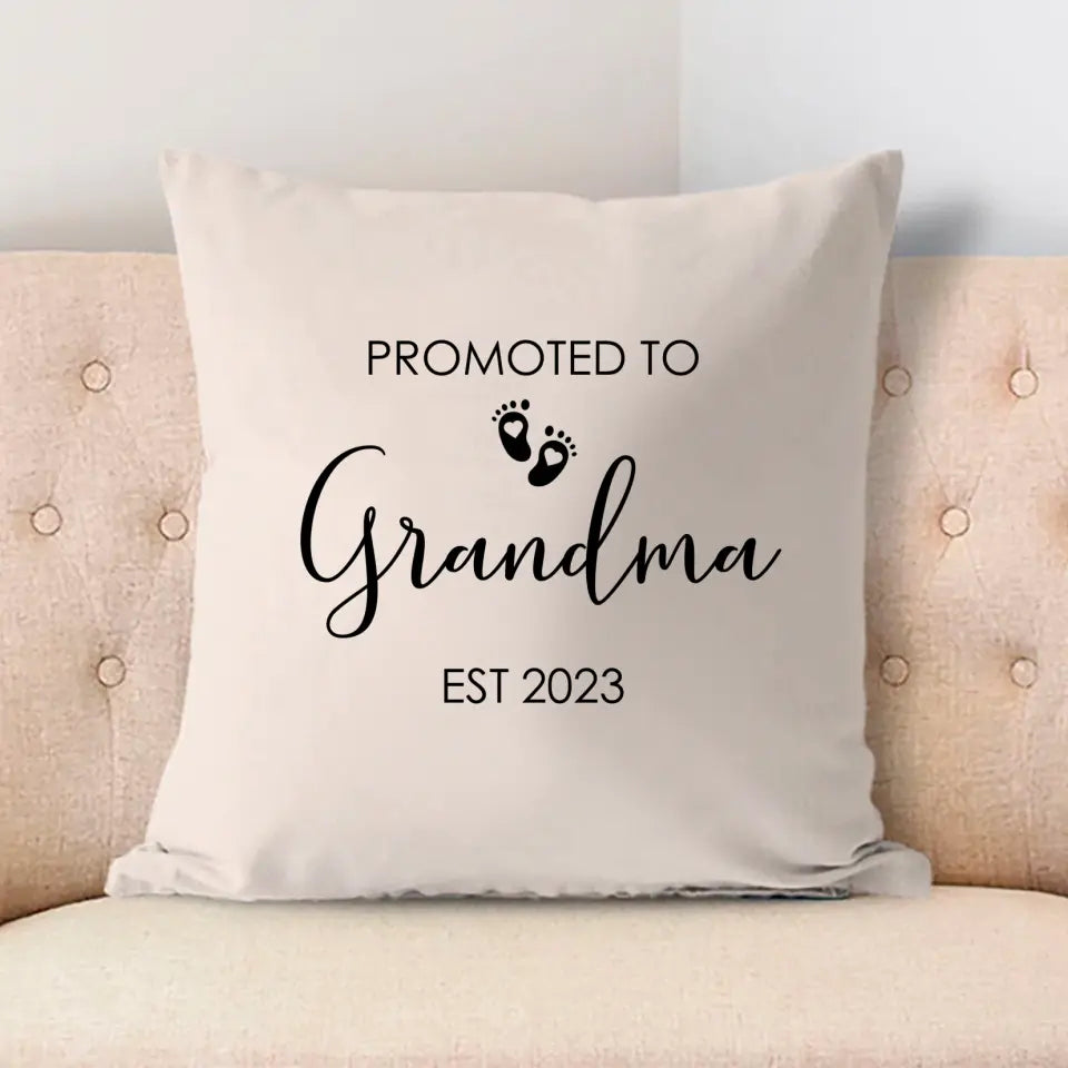 Pillow Case -  Promoted To Grandma