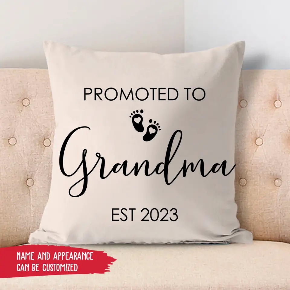 Pillow Case -  Promoted To Grandma