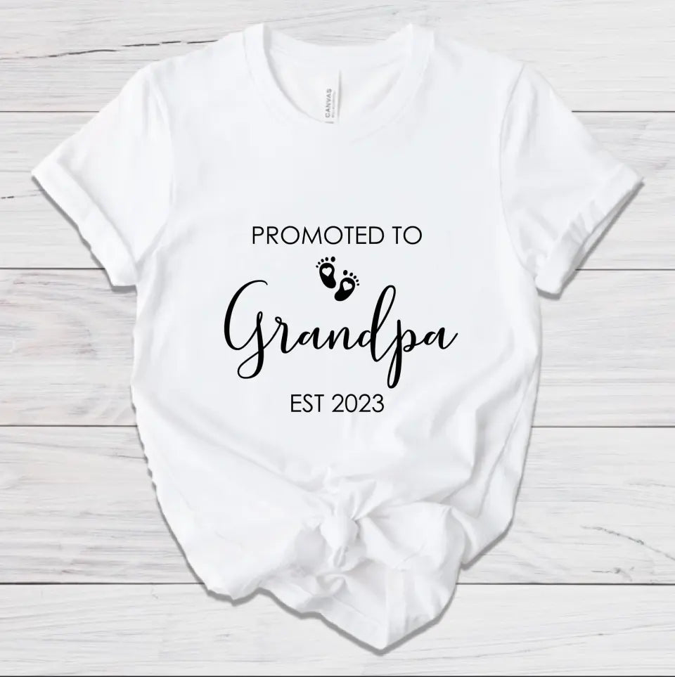 T-Shirt - Promoted To Grandpa