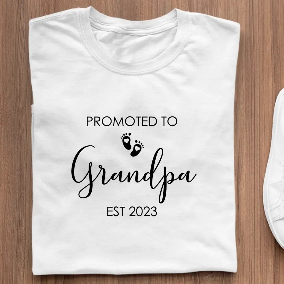 T-Shirt - Promoted To Grandpa