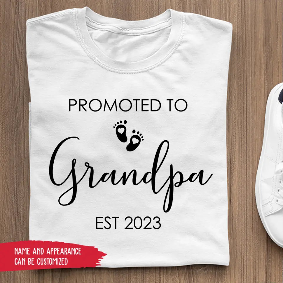 T-Shirt - Promoted To Grandpa