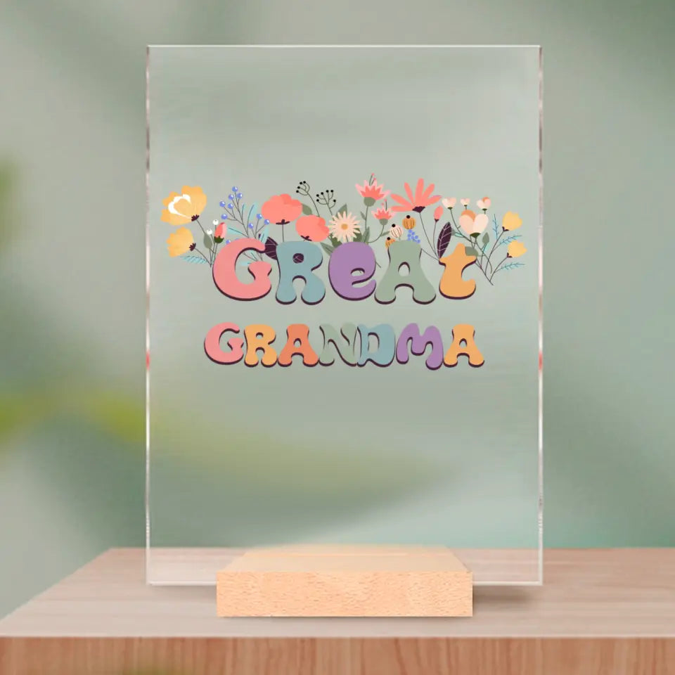 Acrylic glass - Great Grandma