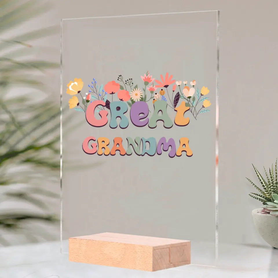 Acrylic glass - Great Grandma