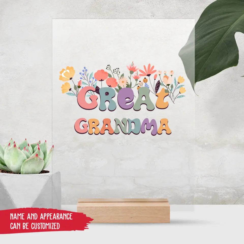 Acrylic glass - Great Grandma