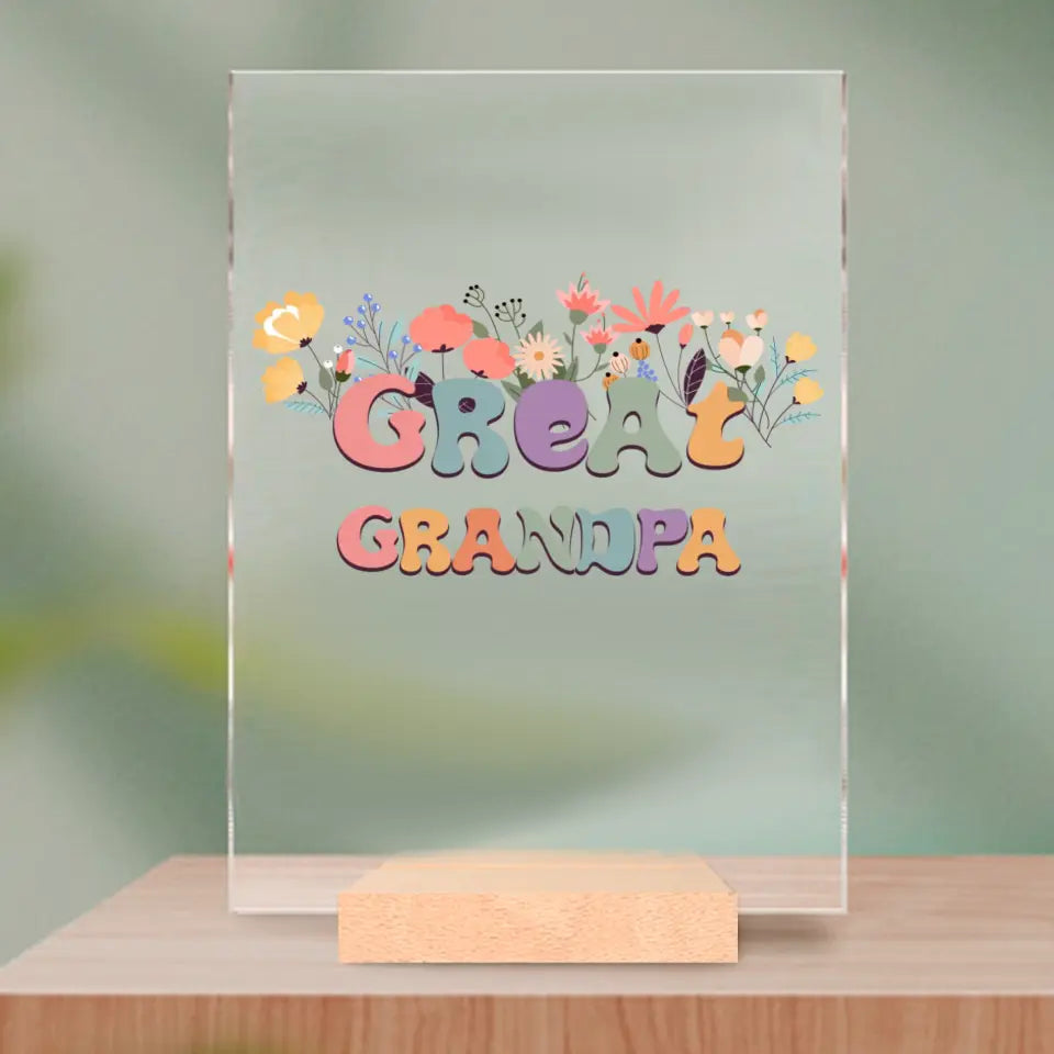 Acrylic glass - Great Grandpa