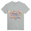 T-Shirt - Grandma With Flowers And Grandchildren