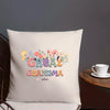 Pillow Case - Grandma With Flowers And Grandchildren