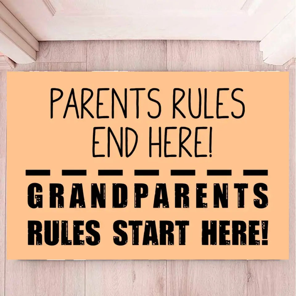 Rug - Grandparents Rules Start Here