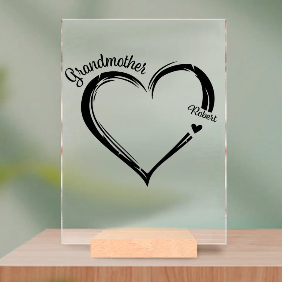 Acrylic glass - Grandmother's Heart