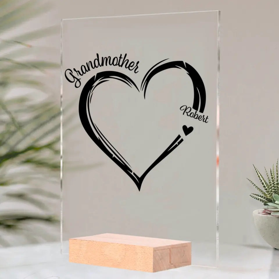 Acrylic glass - Grandmother's Heart