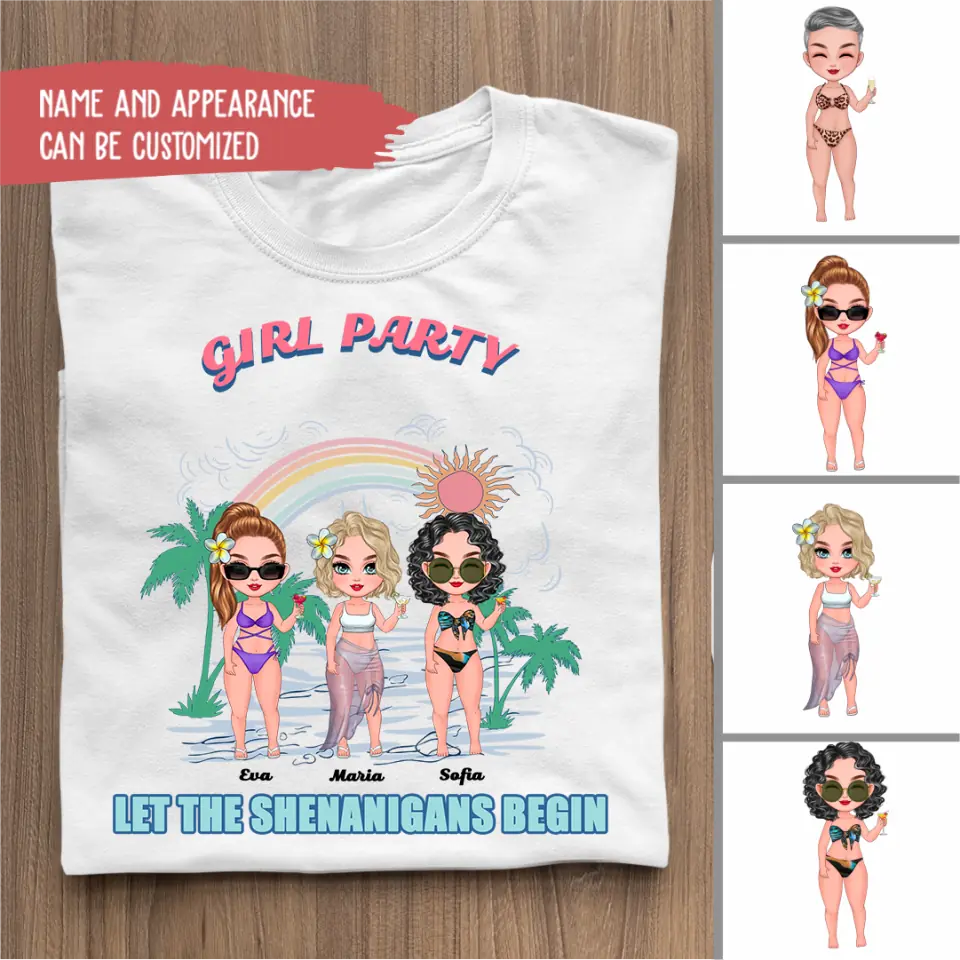 T-Shirt - Girl Party Let The Shenanigans Begin